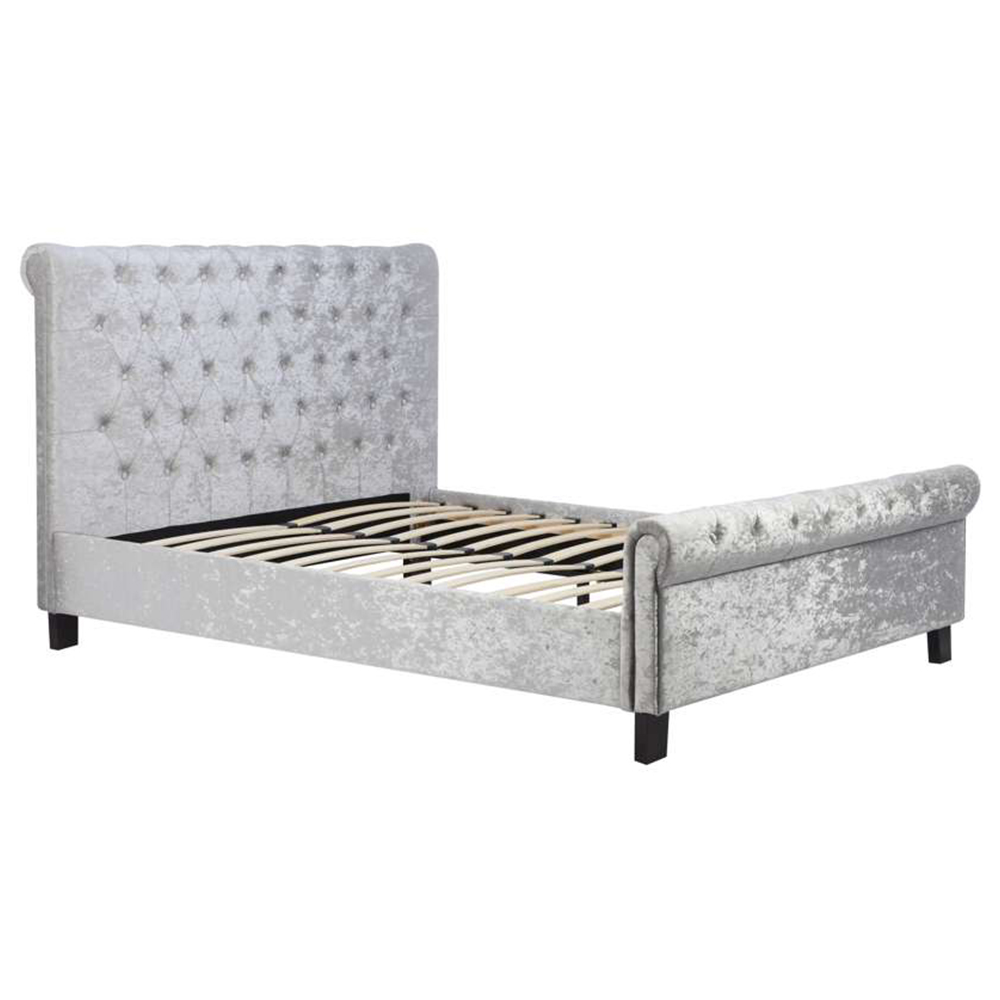 Sienna Double Grey Bed Frame Image 2