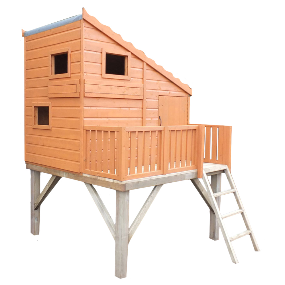 Shire Command Post with Platform Shiplap Playhouse Image 1