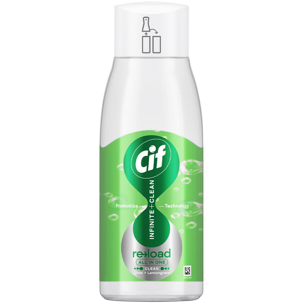 Cif Infinite Clean All in One Lime and Lemongrass Cleaner Reload 590ml 6 Pack Image 2