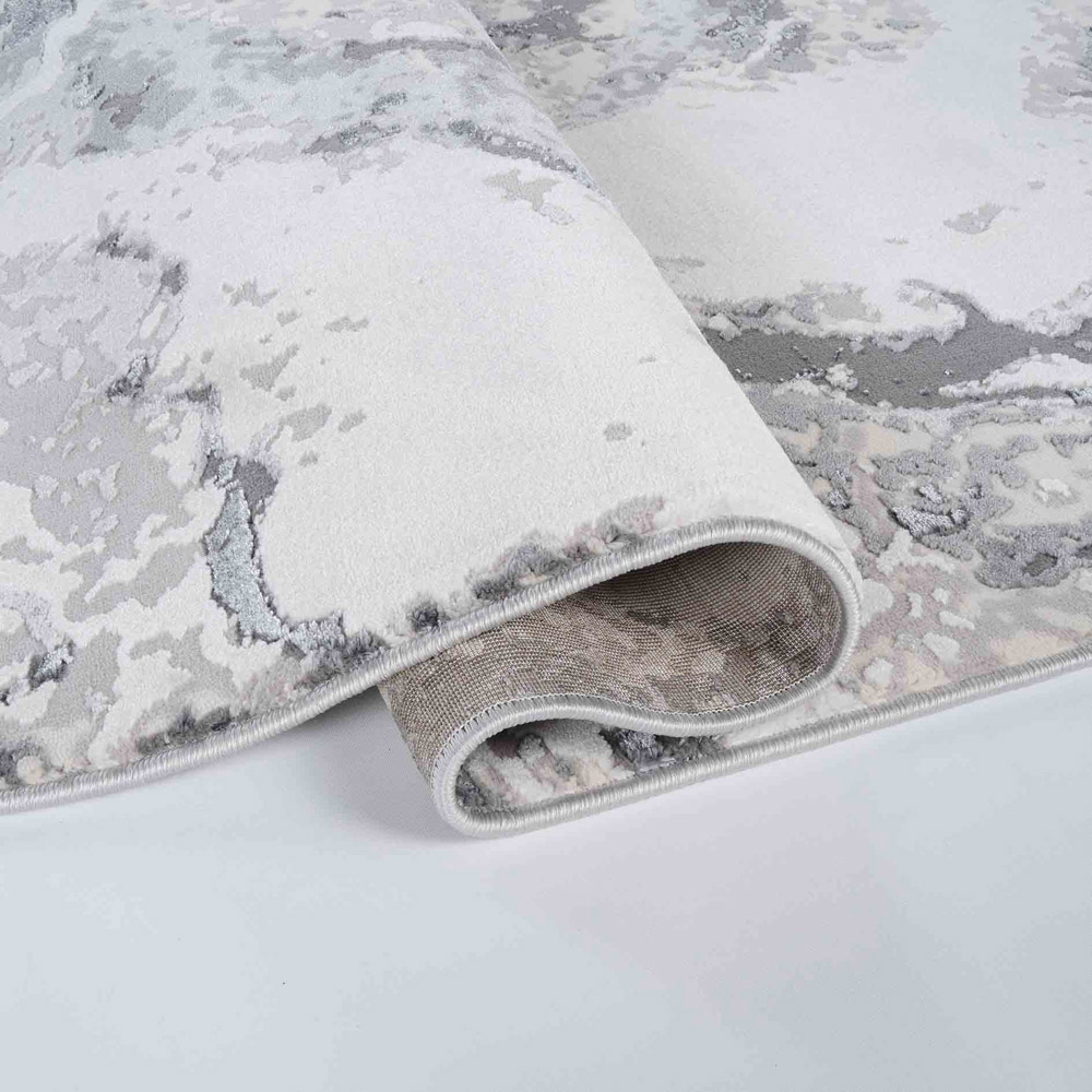 Desire Rugs Picasso Silver Waterflow Abstract Rug 120 x 170cm Image 3