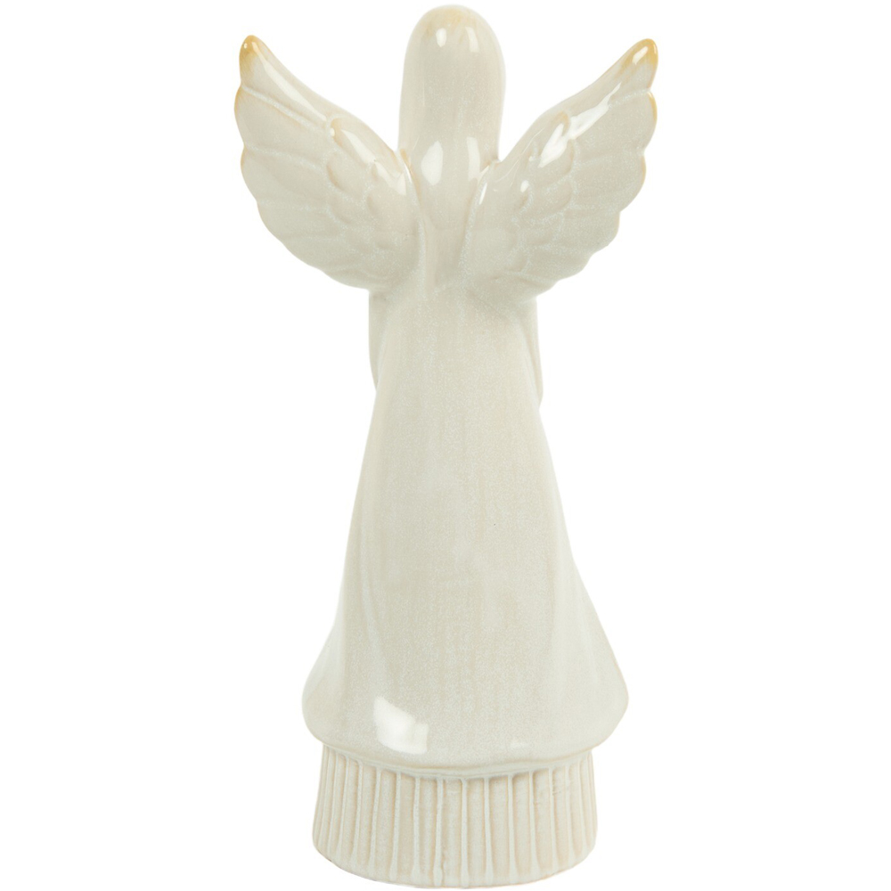Angel Holding Heart Ornament White Image 5