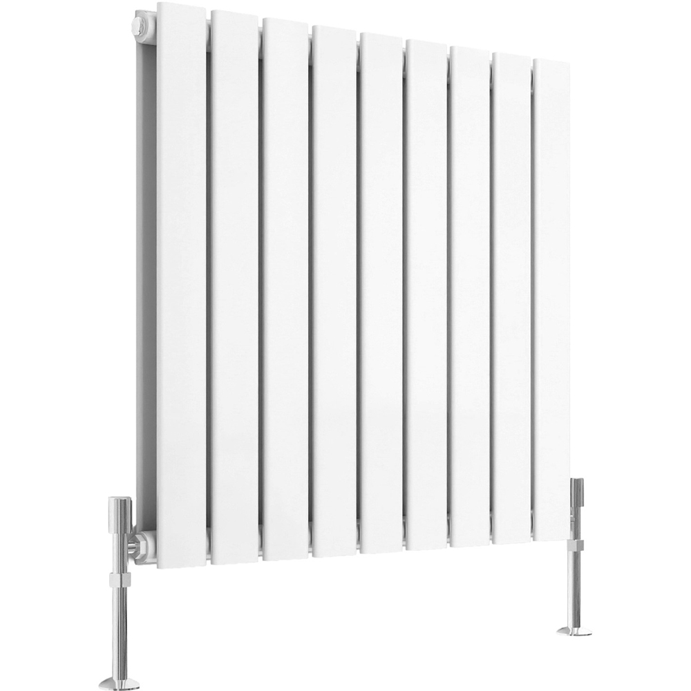 Stech Homes 2719 BTU White Double Panel Horizontal Flat Radiator 600 x 612mm Image 1