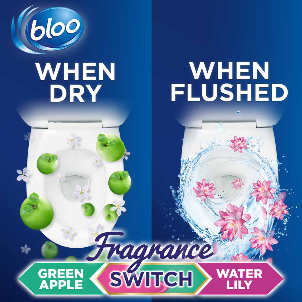 Bloo Fragrance Switch Juicy Peach and Sweet Apple Toilet Rim Block 50g Image 3