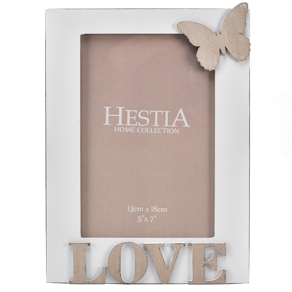 Premier Housewares Hestia Love Butterfly Photo Frame 5 x 7 Inch Image 1