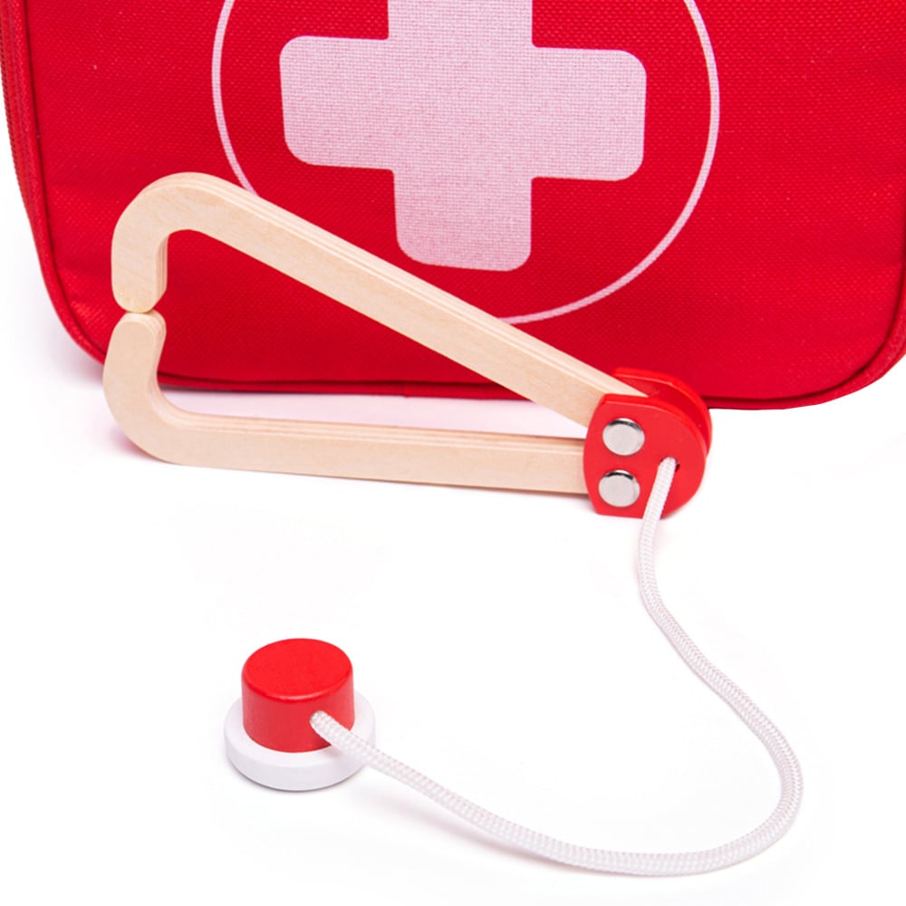 Bigjigs Toys 10-Piece Wooden Doctor's Kit Image 5