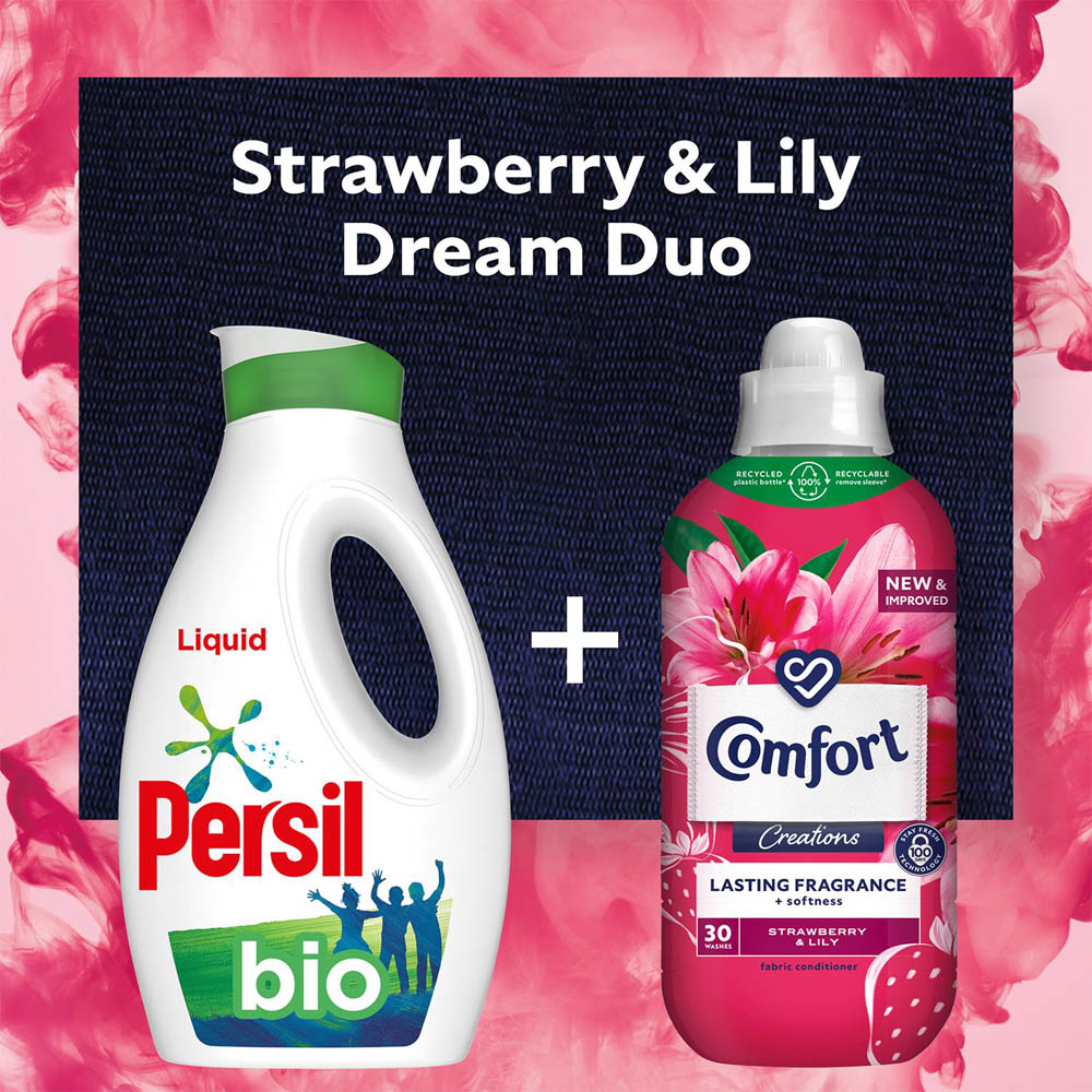 Comfort Creations Strawberry and Lily Fabric Conditioner 30 Washes 900ml 12 Pack Image 6
