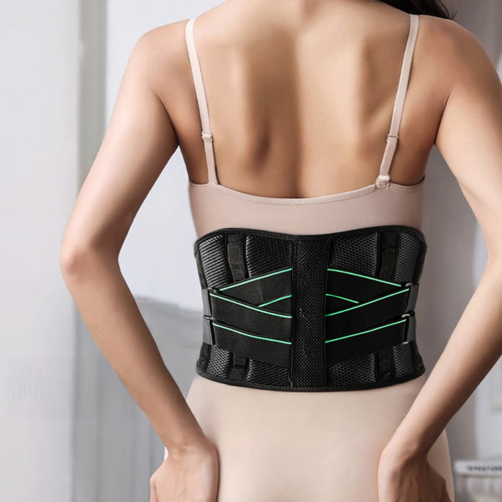 H&O Direct Women Men Green Pain Relief Back Support Belt Large Image 2