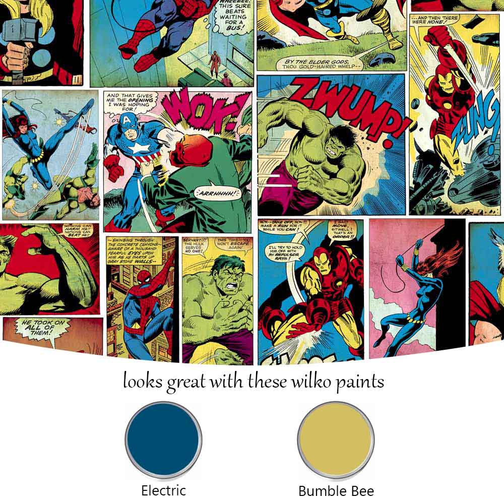 Muriva Marvel Comic Strip Multicolour Image 4