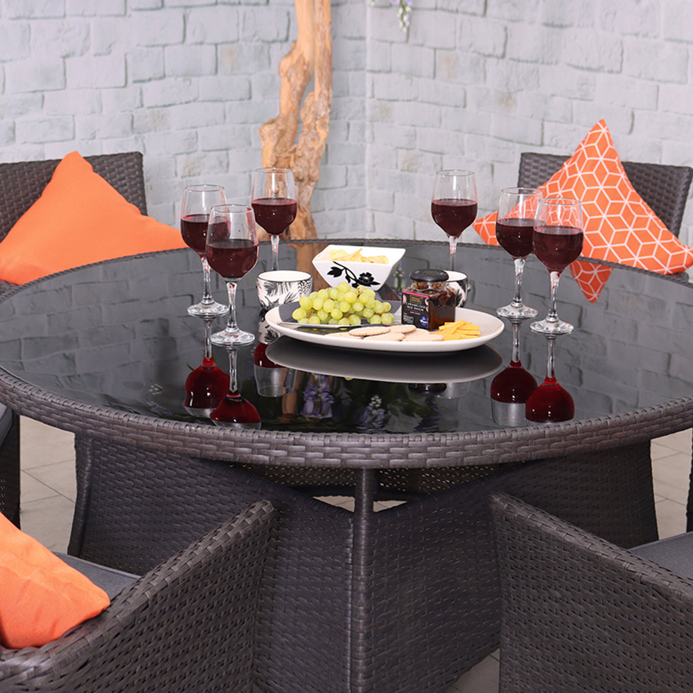 Royalcraft Malaga Rattan 6 Seater Fixed Dining Set Wilko
