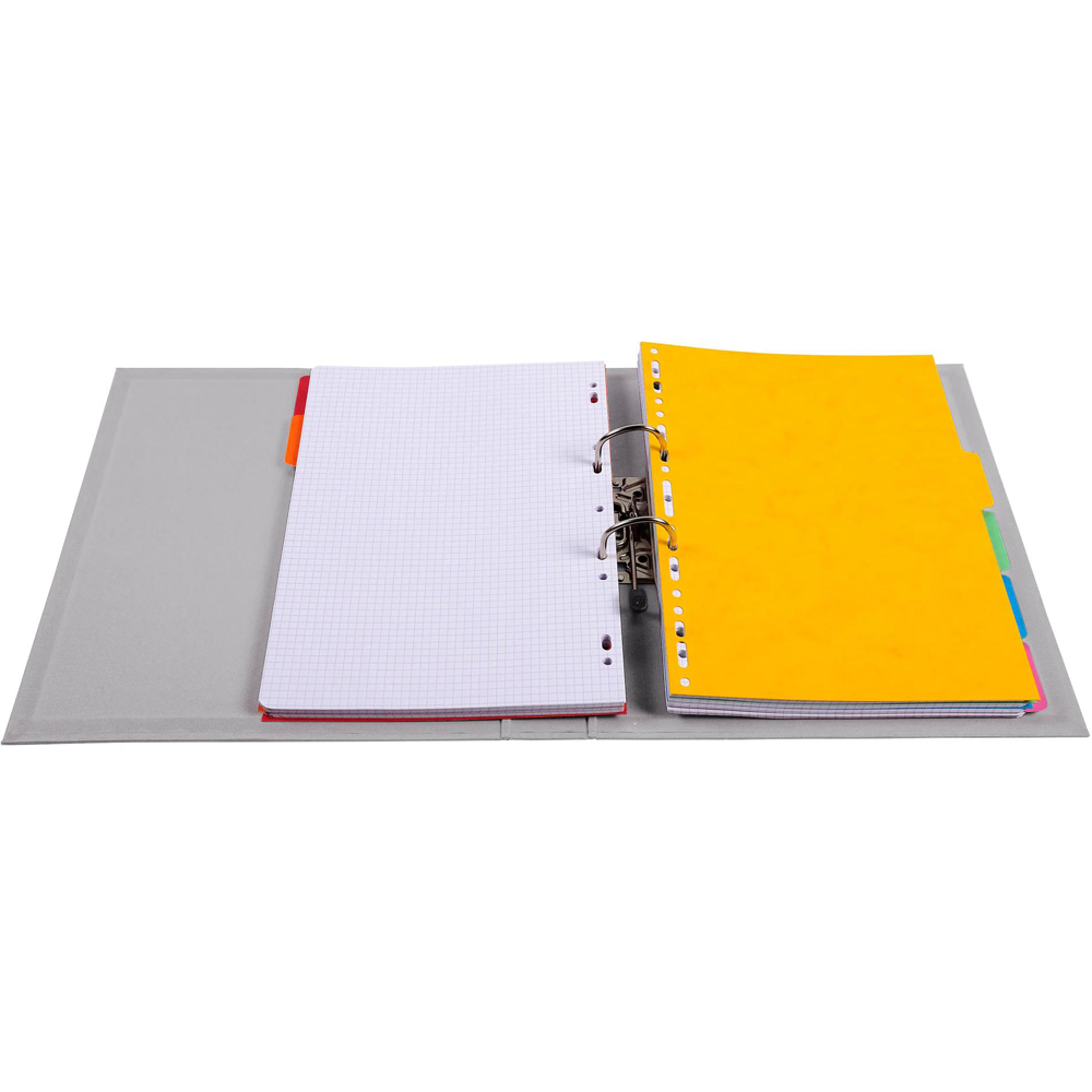 Exacompta PremTouch A4 Grey PVC Lever Arch File 10 Pack Image 3