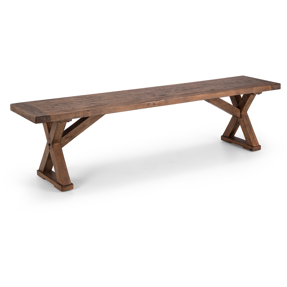 Julian Bowen Chatsworth 3 Seater Wooden Dining Bench Image 2