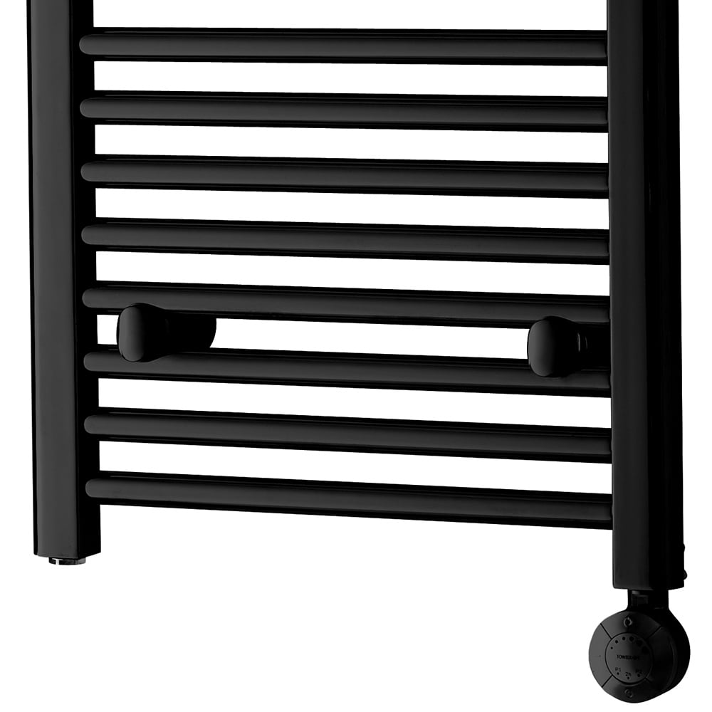 Towelrads Richmond Thermostatic Black Towel Radiator 691 x 450mm 200W Image 3