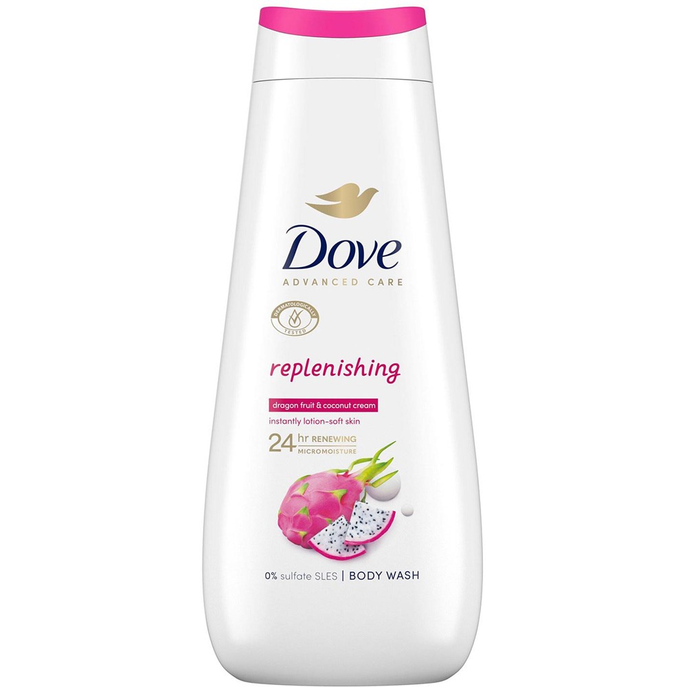 Dove Advanced Care Replenishing Body Wash Body Wash 400ml 8 Pack Image 2