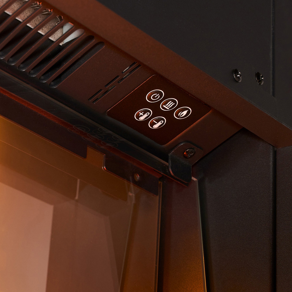 Adam Sahara Fully Inset Media Wall Electric Fireplace 24 inch Image 5