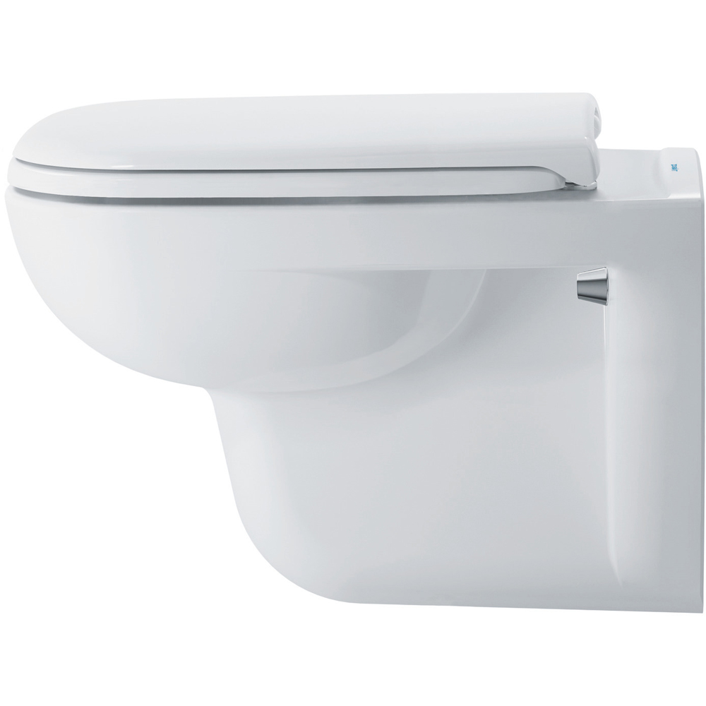 Duravit D-Code White Compact Toilet Seat and Cover 360 x 430mm Image 3