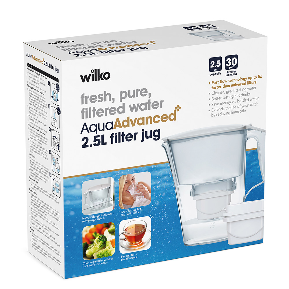 Aqua Advance Water Filter Jug 2.5 Litre Wilko