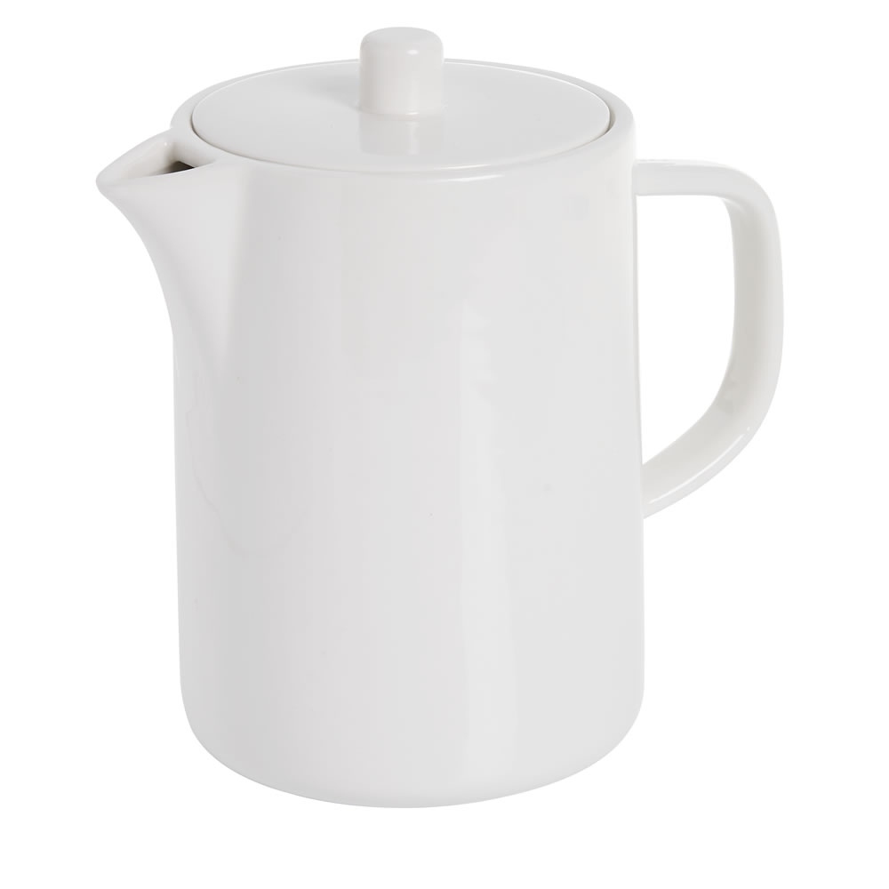 Wilko White Teapot Image 2