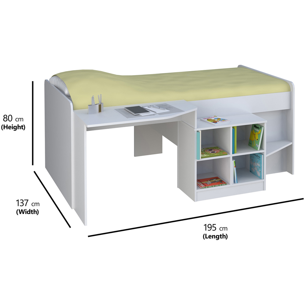 Kudl White MFC Pilot Cabin Bed Image 7