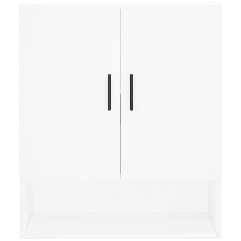 vidaXL 2 Door Single Shelf White Wall Cabinet Image 5