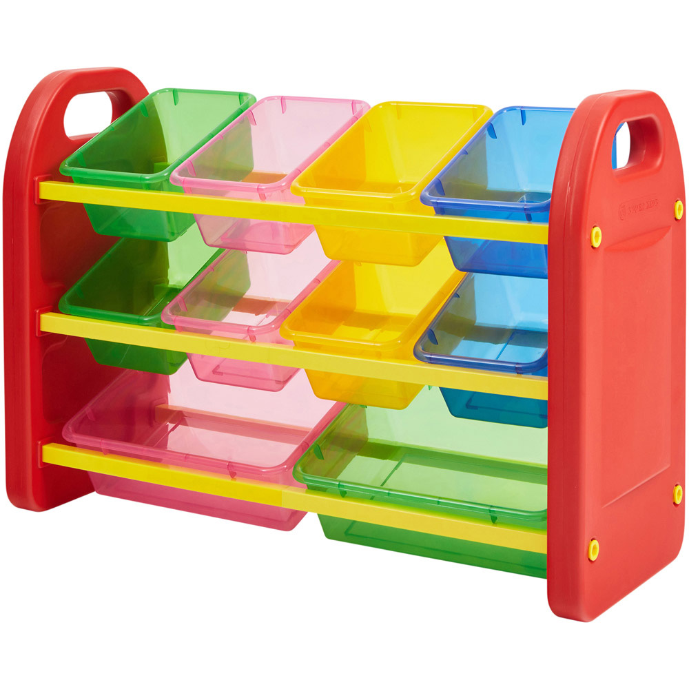 Liberty House Toys Kids 10 Bin Toy Organiser Unit Image 2