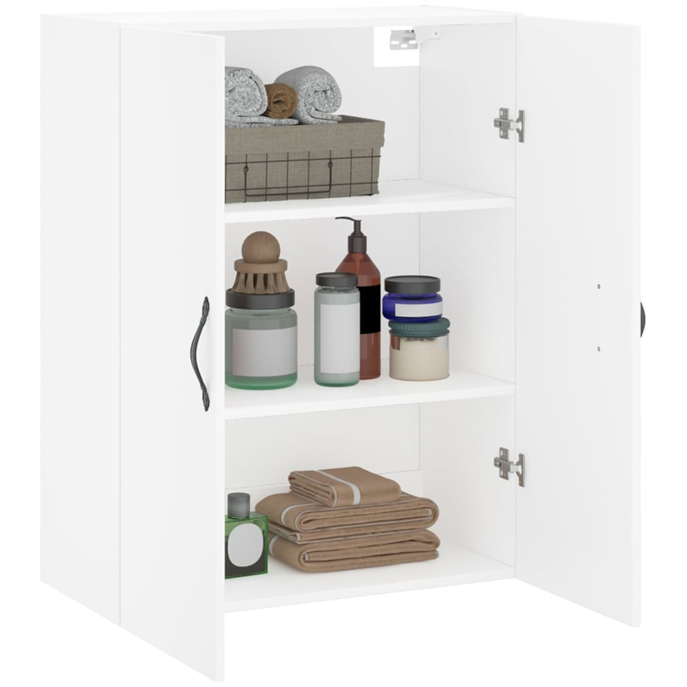vidaXL 2 Door White Wall Mounted Cabinet Image 5