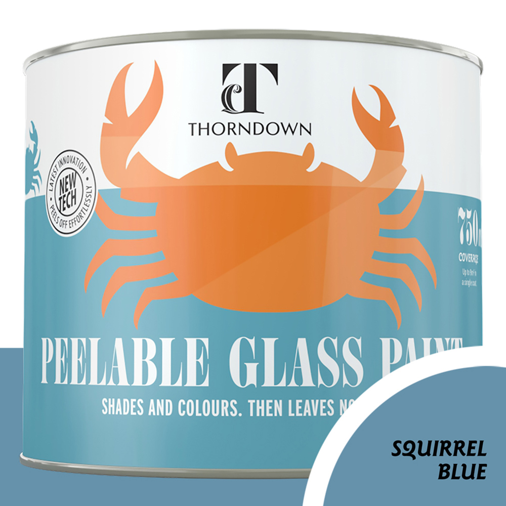 Thorndown Squirrel Blue Peelable Glass Paint 750ml Image 3