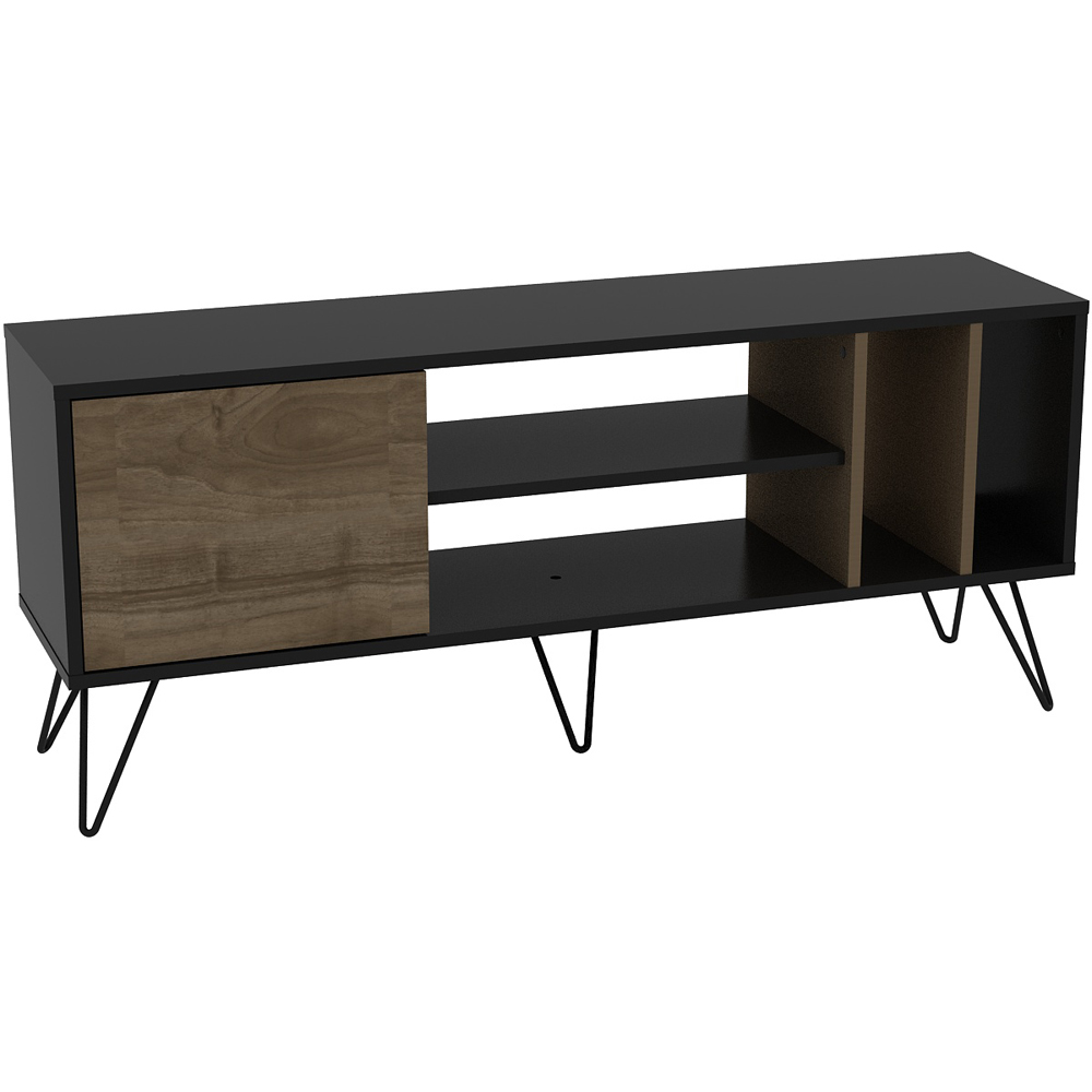 Decorotika Mistico Black and Walnut TV Unit Image 2