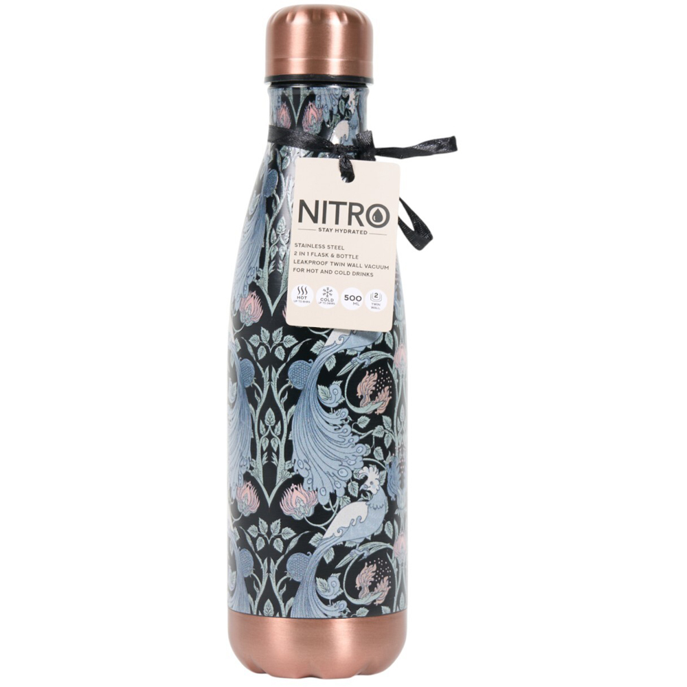 Nitro Gold Detailed Vacuum Water BottleBlue Image 1
