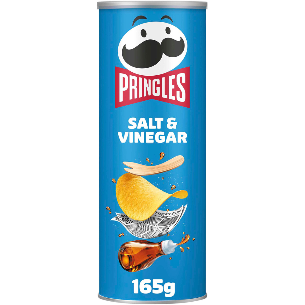 Pringles Salt and Vinegar 165g Image