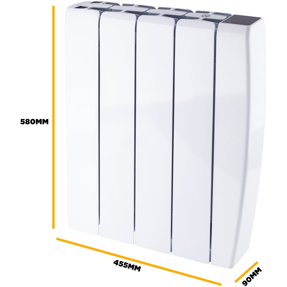 TCP Smart White Ceramic Electric Radiator 1000W Image 7