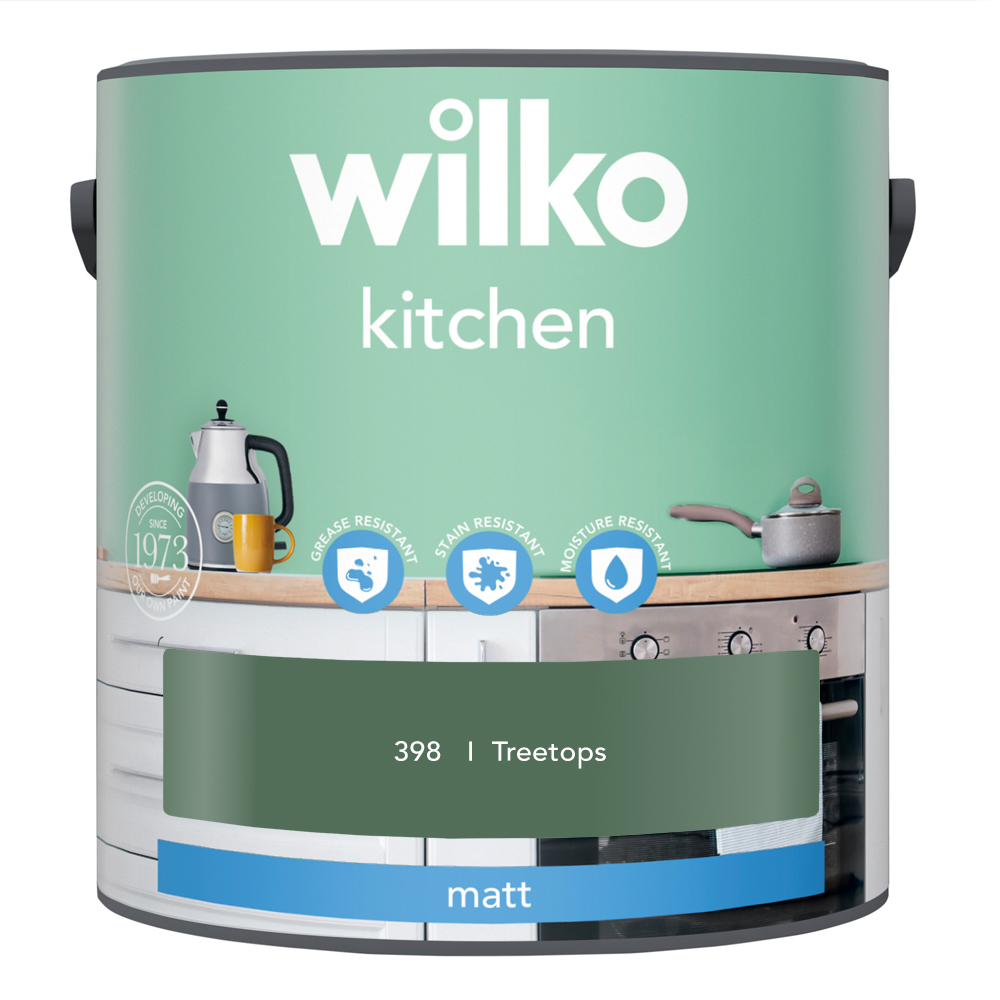 Wilko Treetops Kitchen Matt Emulsion Paint 2.5L Wilko