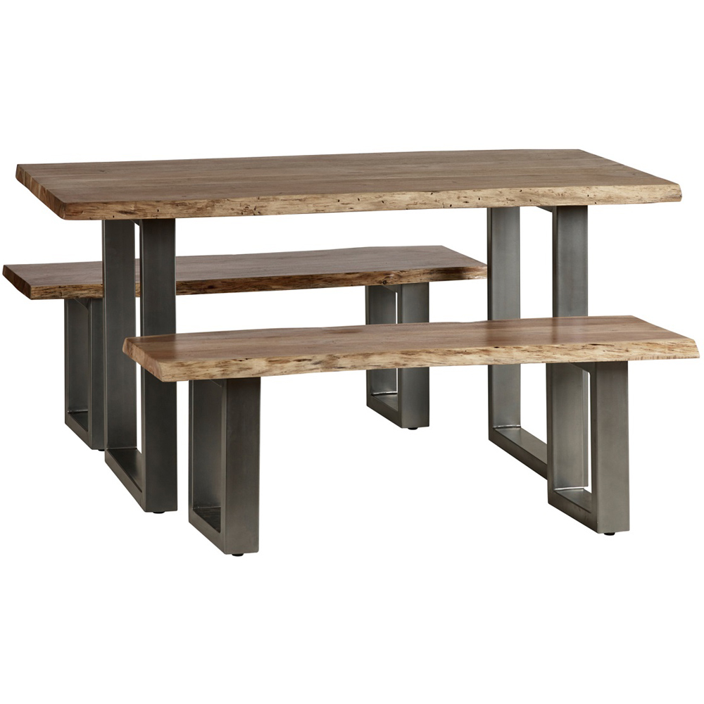 Brooklyn Barima 4 Seater Wooden Dining Table Image 4