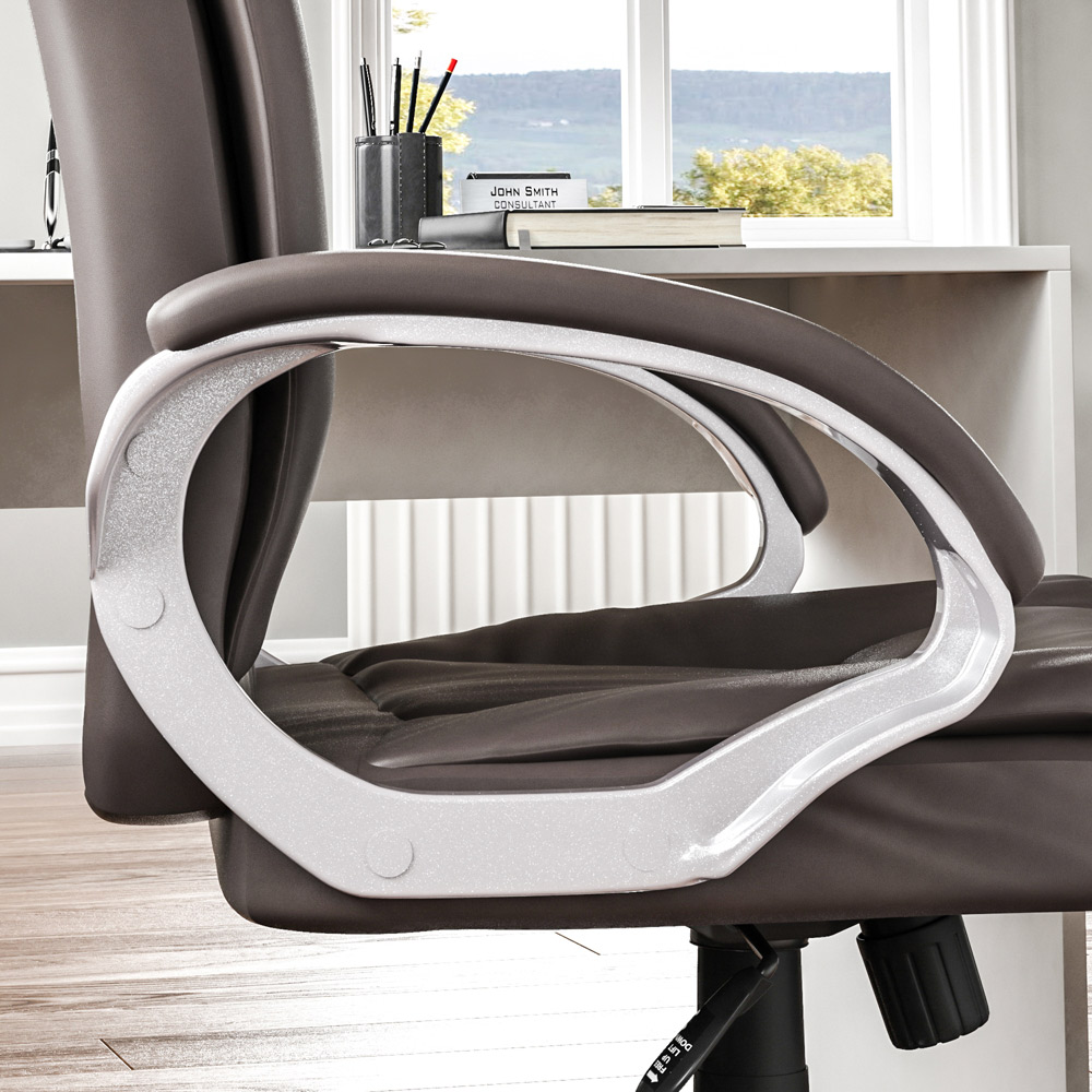 Vida Designs Charlton Brown Office Chair Image 6