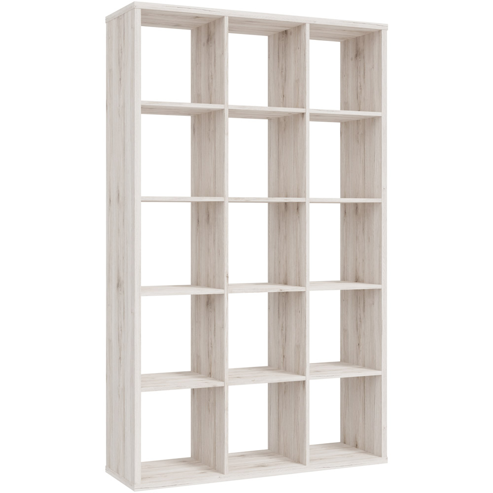 Florence Mauro Multi Shelf Sand Oak Bookshelf Image 2