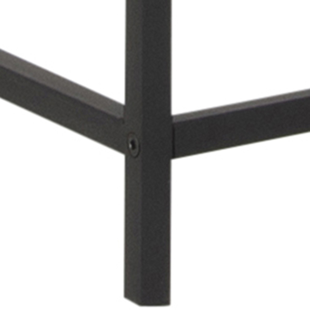 Florence Seaford 2 Door 4 Shelf Black Metal Display Cabinet Image 8