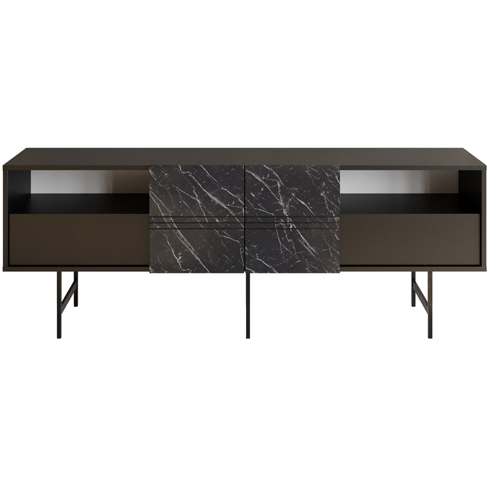 Decorotika Derin Black Marble Effect TV Unit Image 2