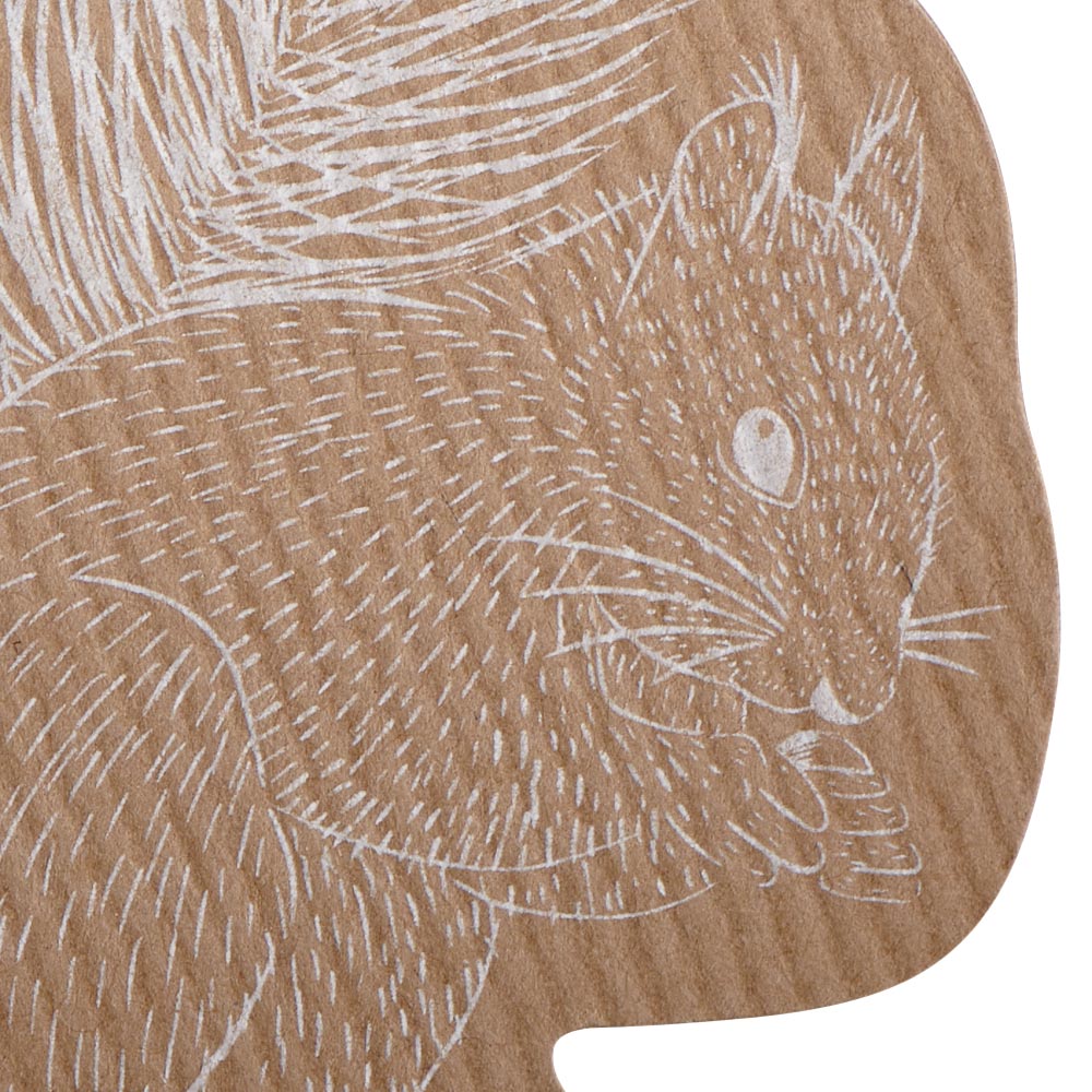 Wilko Winter Fables Kraft Squirrel Tags 8 Pack Image 4