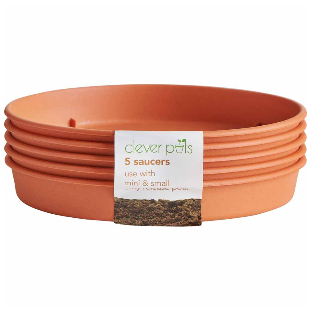 Clever Pots Mini and Small Easy Release Propagation Pots Saucers 5 Pack Image 2