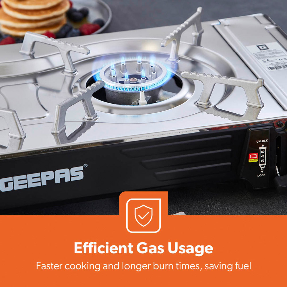 Geepas Double Burner Portable Camping Stove with Carry Case Image 5