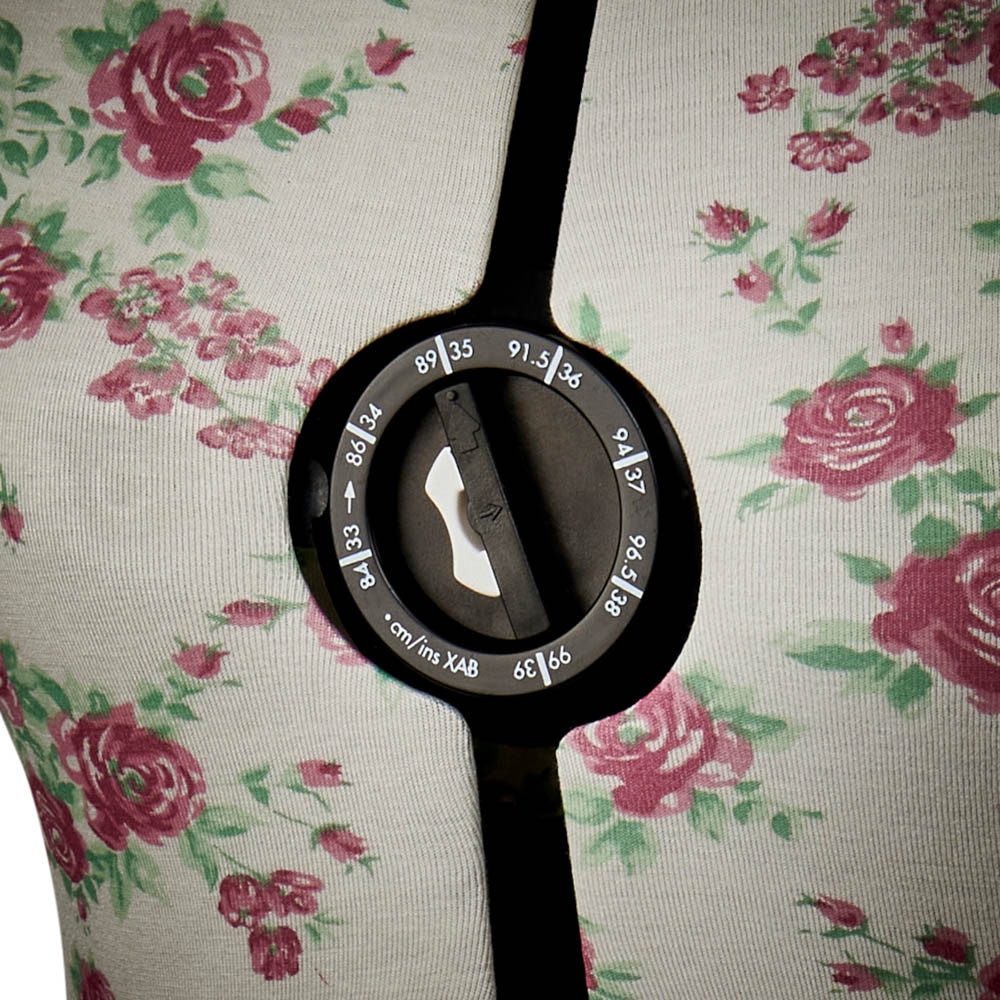 Sewing Online FLORALMEDIUM Vintage Floral Adjustable 8-Part Dressmakers Dummy with Hem Marker Medium Image 5