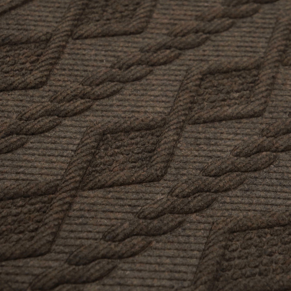 JVL Brown Knit Indoor Scraper Doormat 45 x 75cm Image 4