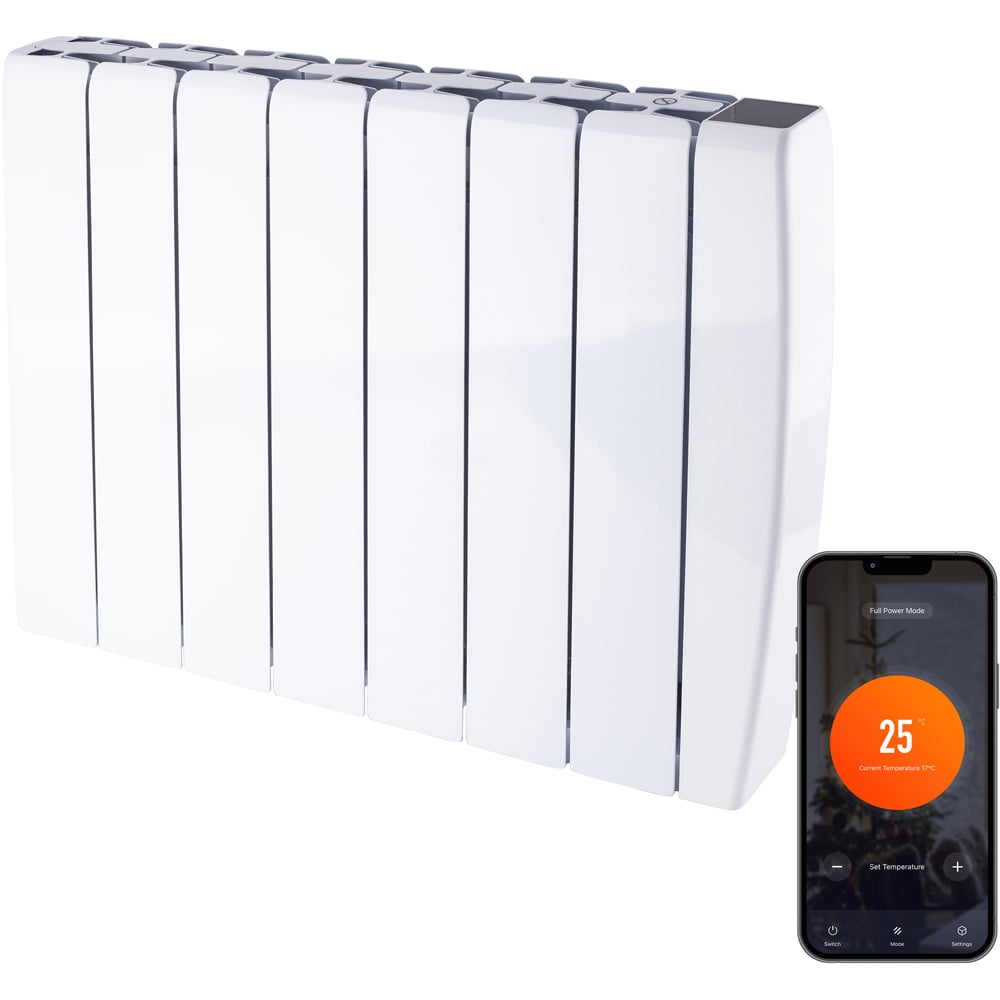 TCP Smart White Ceramic Electric Radiator 2000W Image 1