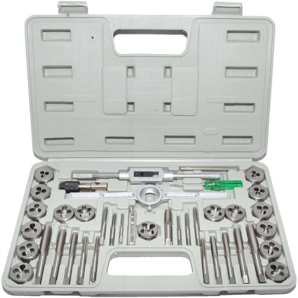 Hilka 40 Piece Alloy Steel Tap and Die Set Image 1