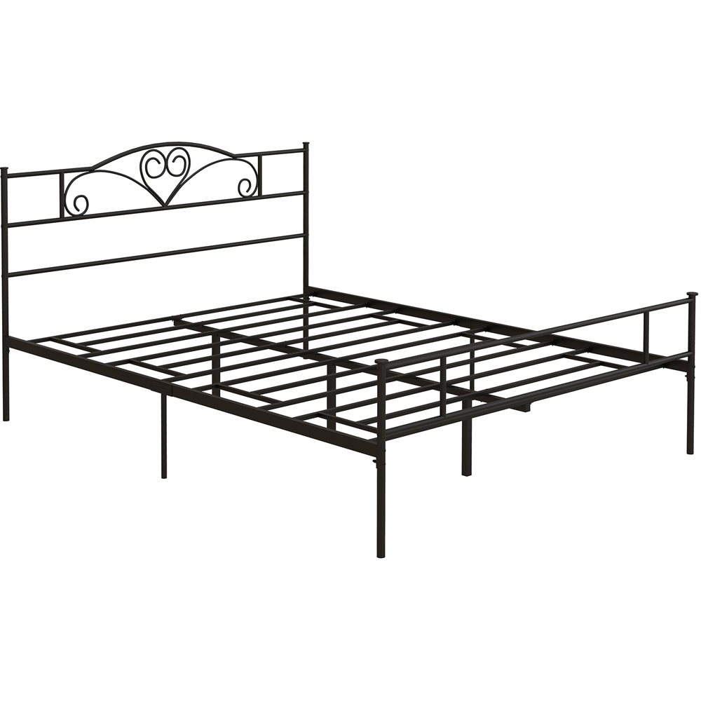 Portland King Size Black Bed Frame Image 2