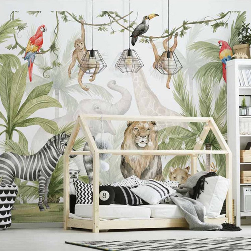 Walltastic Jungle Safari Wall Mural Image 1