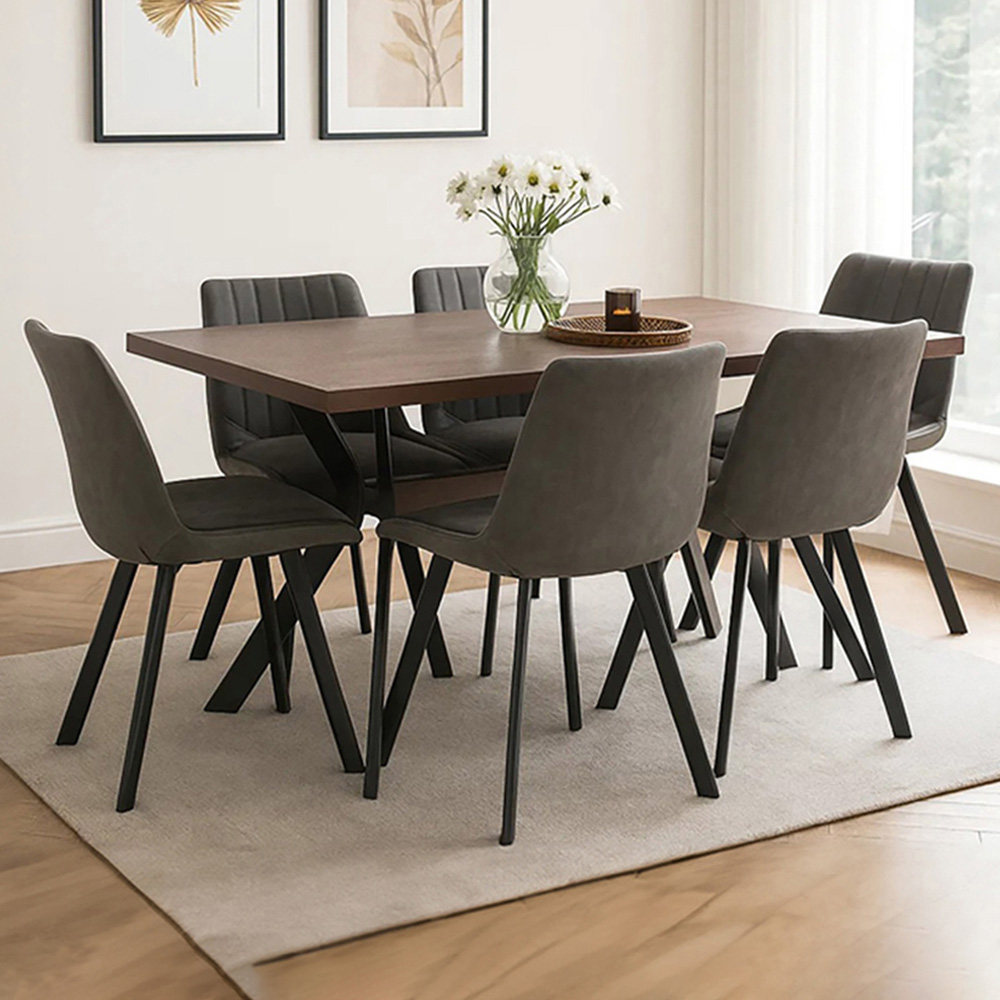 Premier Housewares Westford 6 Seater Dining Set Image 1