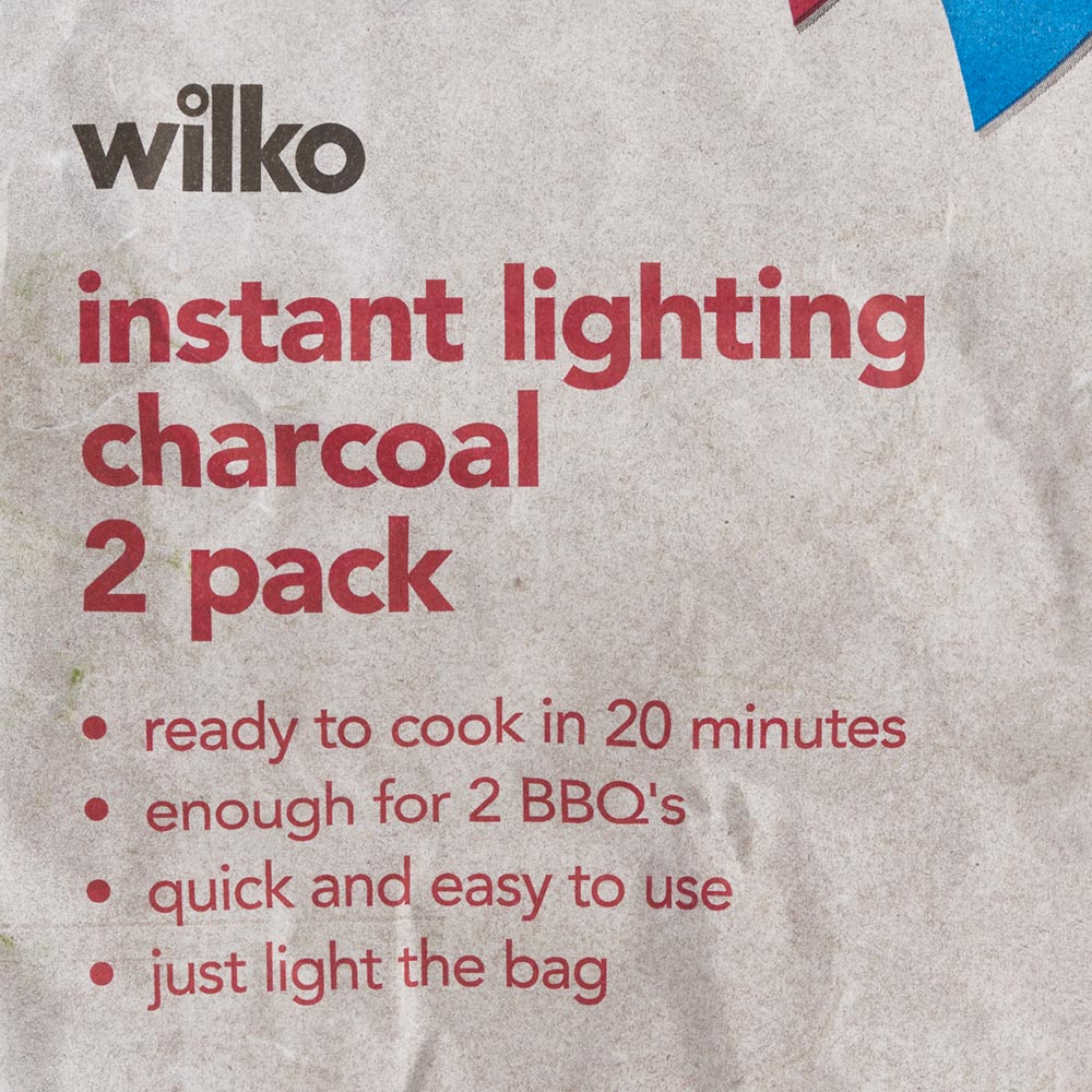 Wilko Instant Light Charcoal 2 Pack 2.5kg Image 5