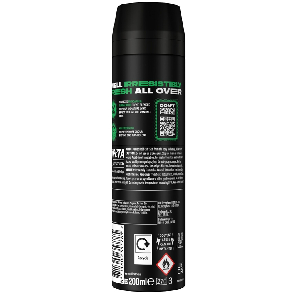 Lynx Deodorant Body Spray Africa Image 2