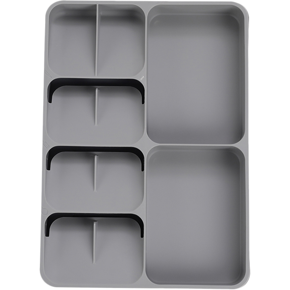 Living and Home Grey Expandable Cutlery Tray Image 5