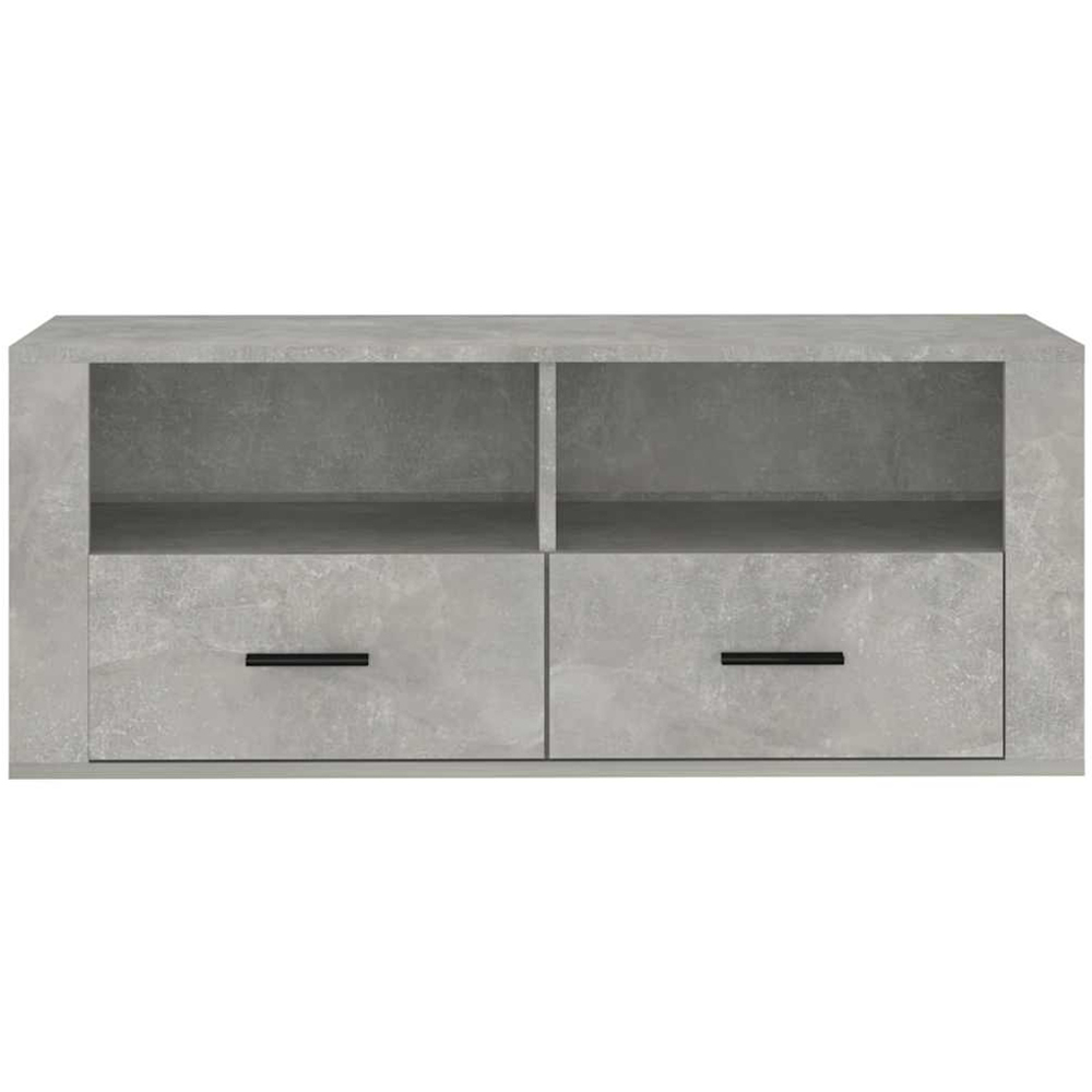 vidaXL 2 Drawer 2 Shelf Grey TV Cabinet Image 6